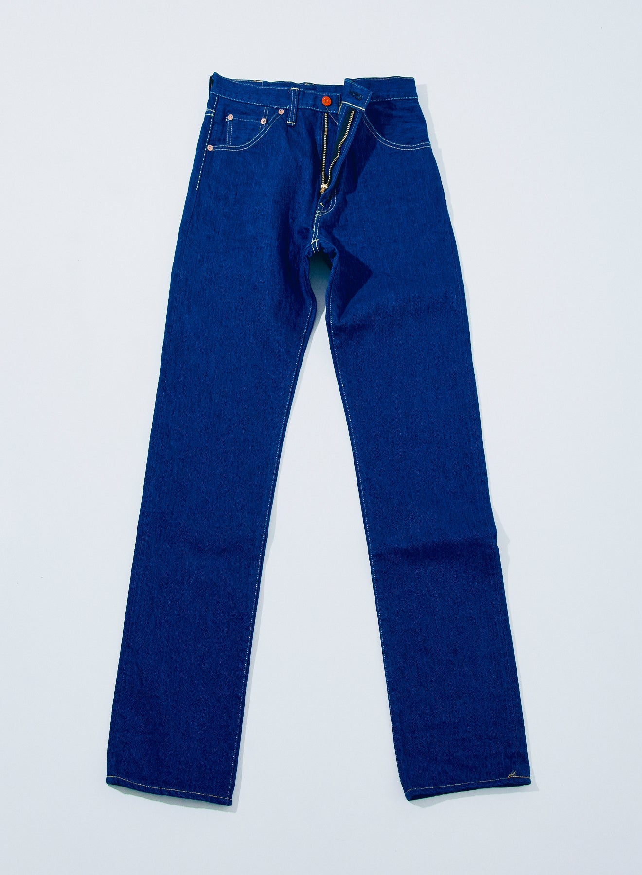 S6100XX15oz-SH Seigaiha Slim Straight Zipper model - INDIGO