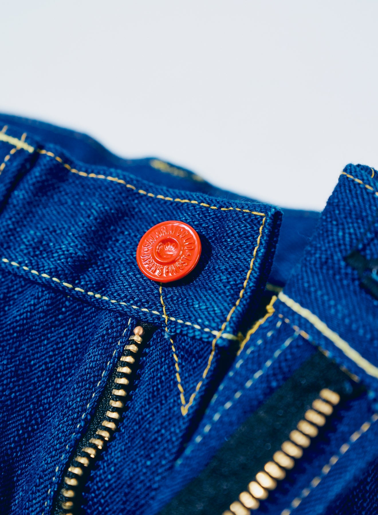 S6100XX15oz-SH Seigaiha Slim Straight Zipper model - INDIGO