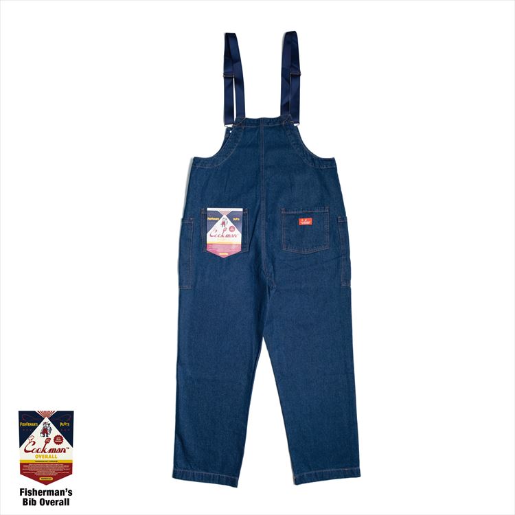 FISHERMAN'S BIB OVERALL DENIM  - NAVY