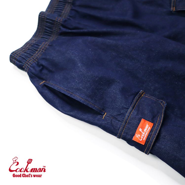 CHEF SHORT PANTS CARGO DENIM - NAVY