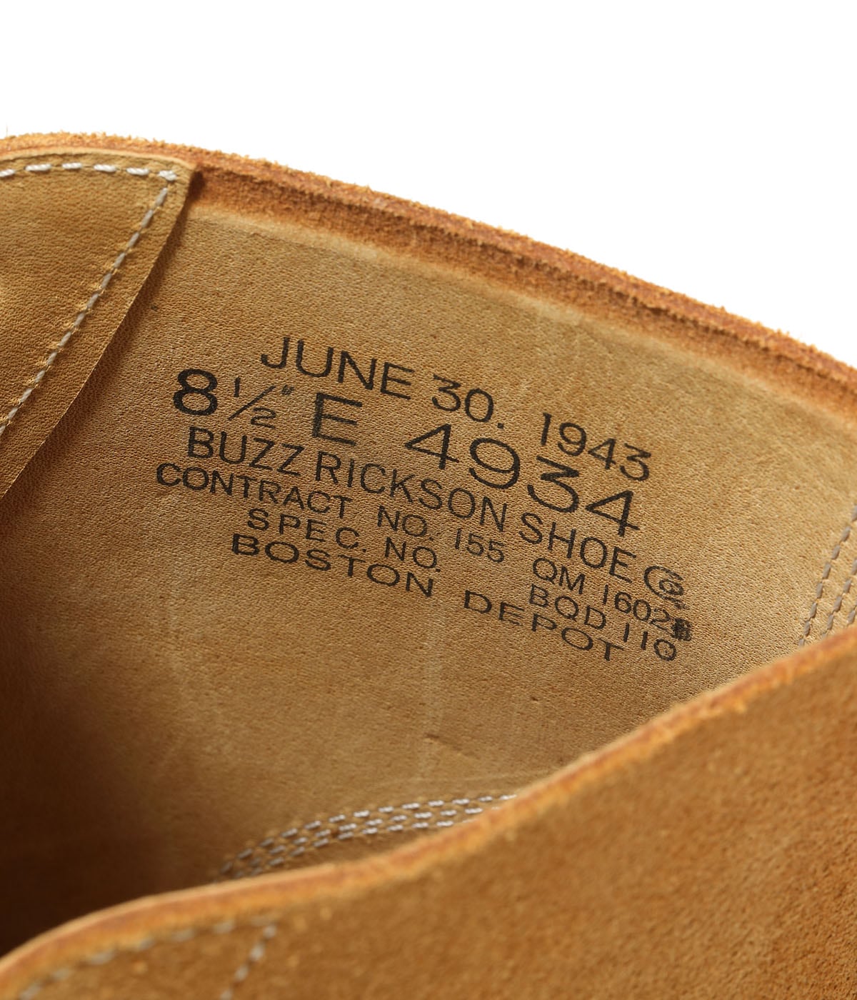 BR02800 SHOE SERVICE REVERSE UPPER COMPOSITION SOLE TYPE M-43 - CAMEL