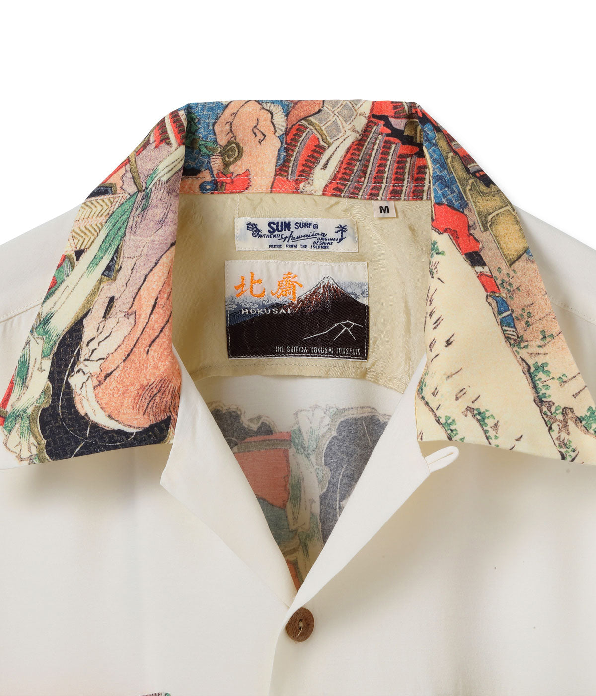 SS39656 SUN SURF × Katsushika Hokusai SPECIAL EDITION Hatakeyama Shigetada - OFF WHITE