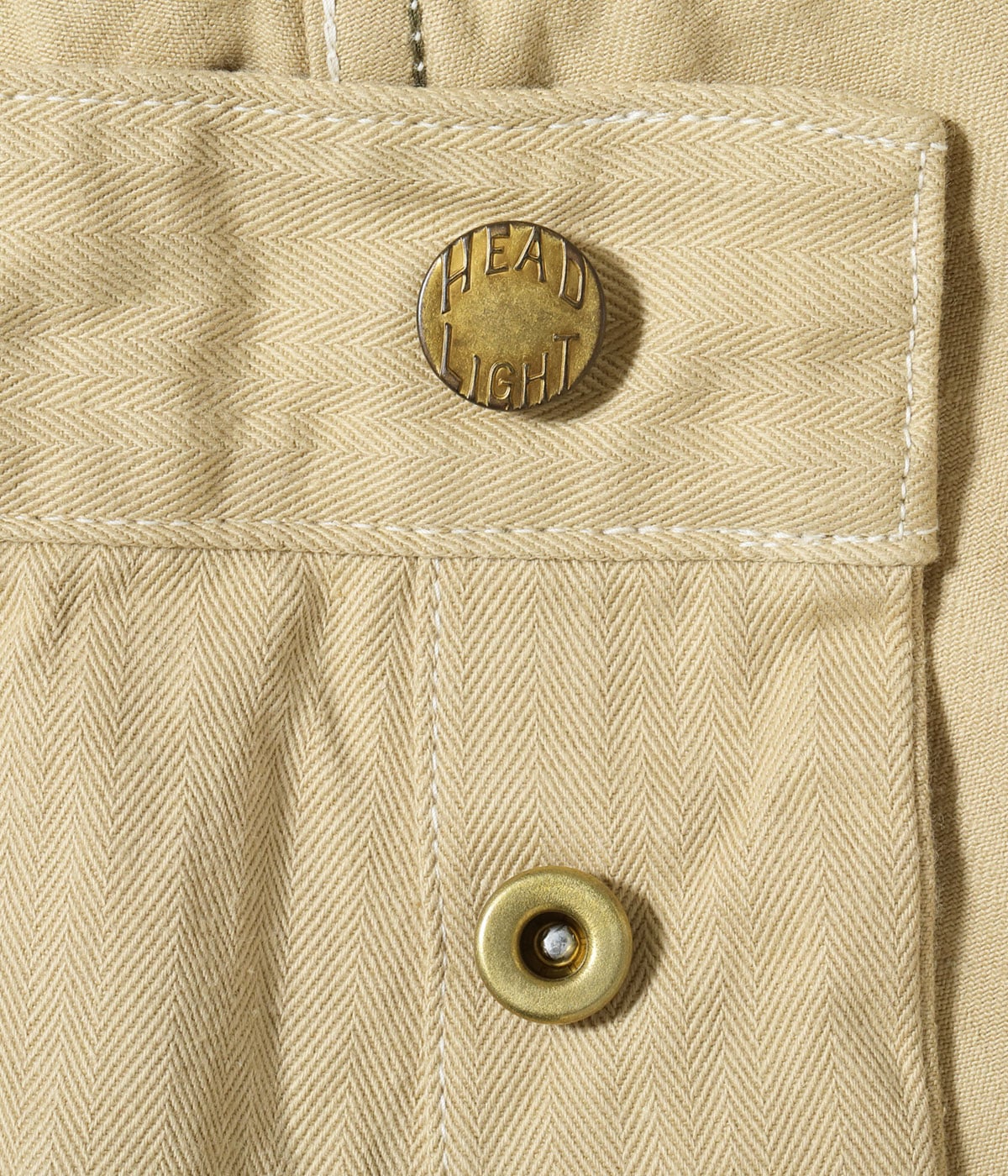 HD42656 HEADLIGHT 10oz. RANDOM HBT WORK DUNGAREES - A.WHITE