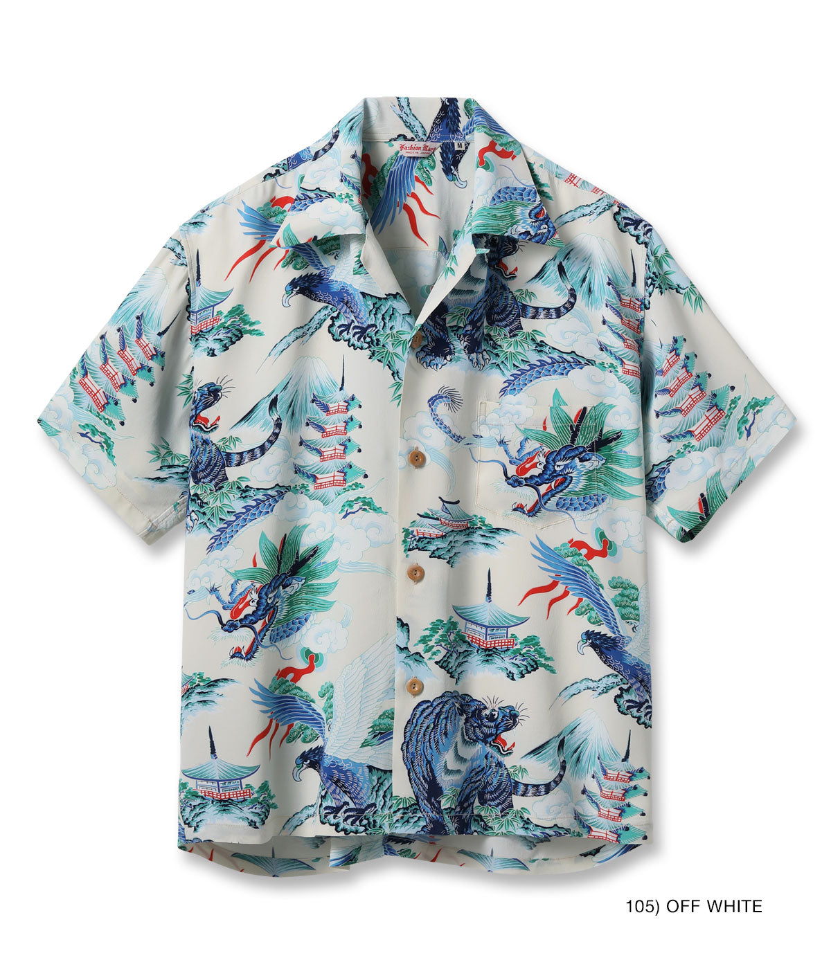 SS39743 SUN SURF SPECIAL EDITION “EAGLE, TIGER, DRAGON” - OFF WHITE