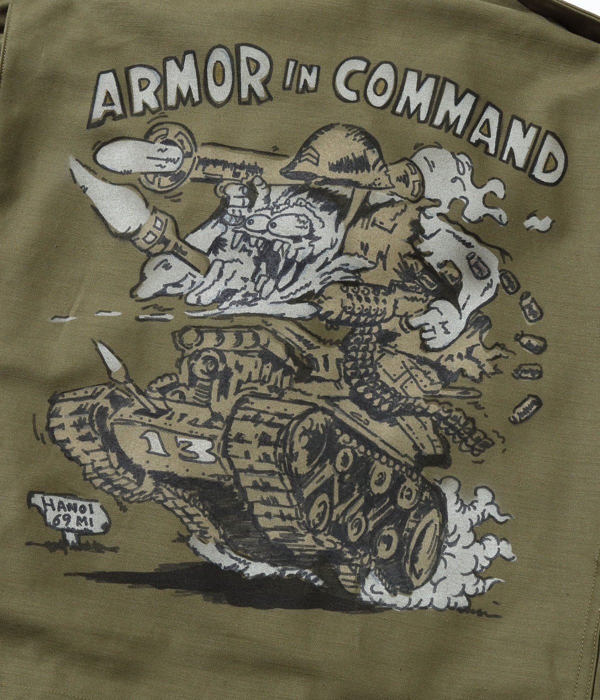BR15918 Type M-65 “BUZZ RICKSON MFG. CO., INC.” ARMOR IN COMMAND - OLIVE DRAB