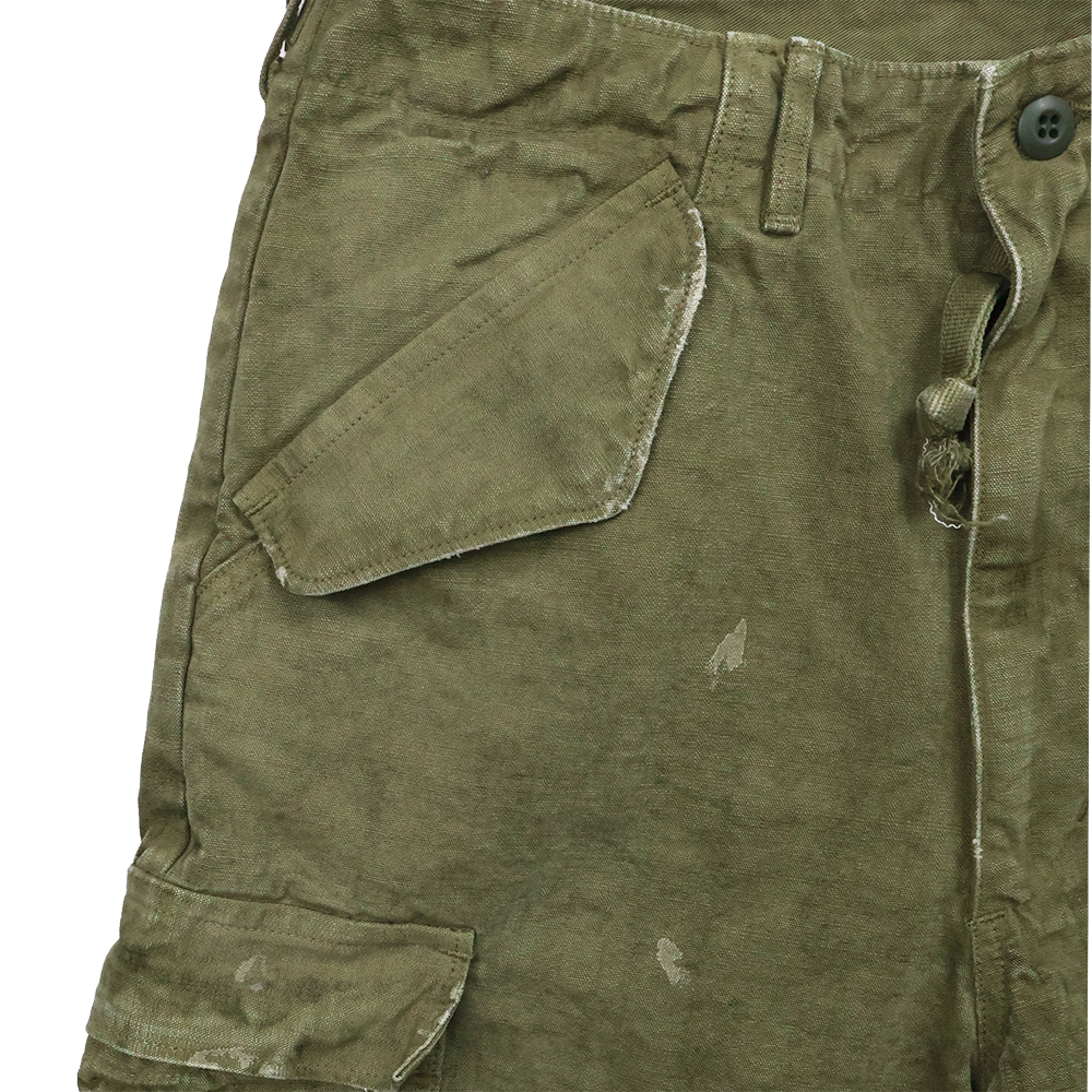 1144VE Tent Cloth Field Cargo Shorts VE (Vintage Effect) - O.D