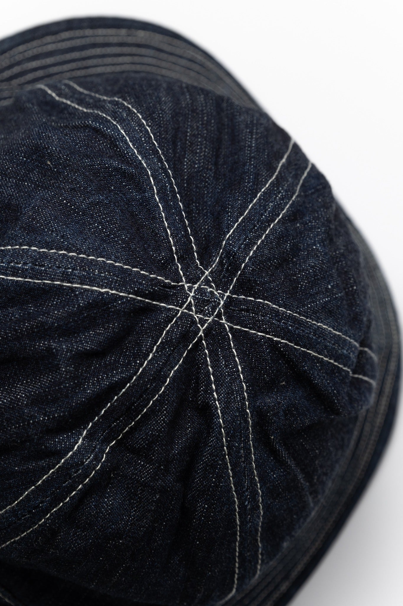 DENIM 6PANEL DAISY HAT - INDIGO