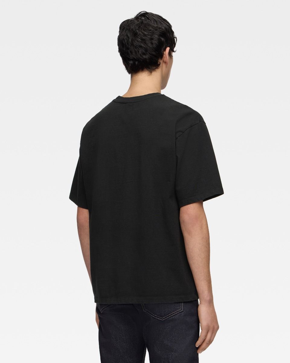 MXTS10445S HEAVY OUNCE S/S TEE-CRANE - BLACK