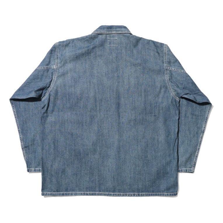 40696 USA COTTON DENIM PULLOVER SHIRT - VINTAGE WASH