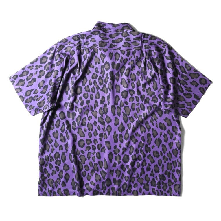 41195 ALOHA SHIRT (LEOPARD) - PURPLE
