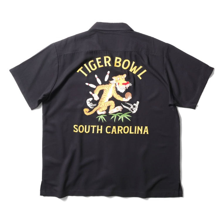 41224 BOWLING SHIRT (TIGER BOWL) - BLACK