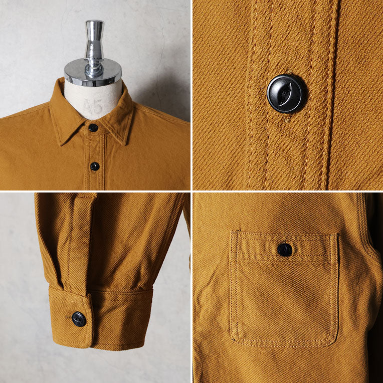 41254 SOLID VIYELLA SHIRT - MUSTARD