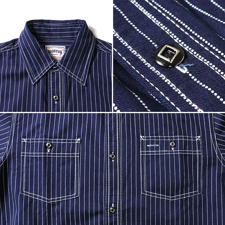 41259 INDIGO WABASH WORK SHIRT - INDIGO ONE WASH