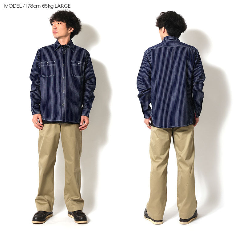 41259 INDIGO WABASH WORK SHIRT - INDIGO ONE WASH