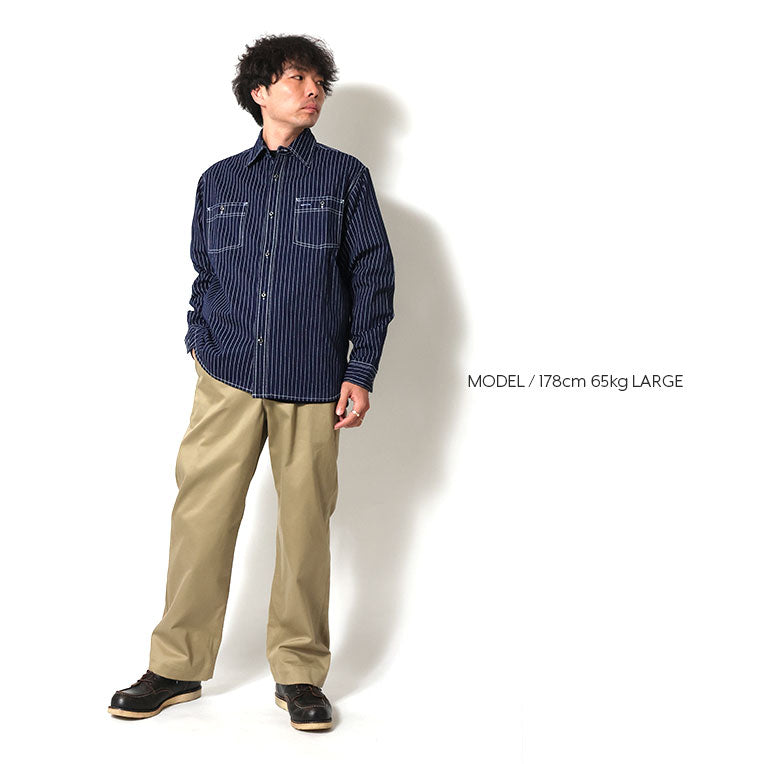 41259 INDIGO WABASH WORK SHIRT - INDIGO ONE WASH