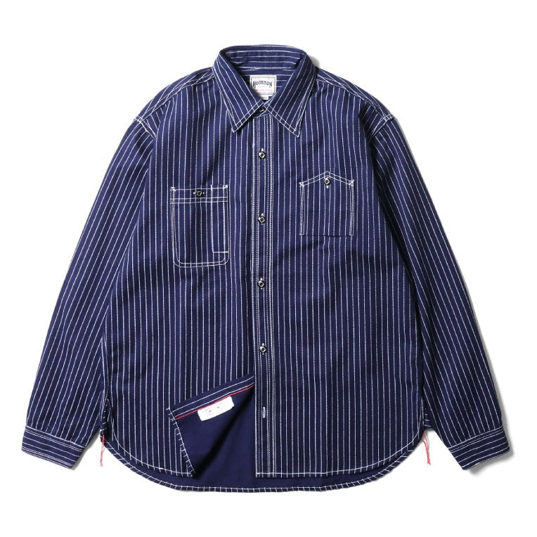 41260 INDIGO WABASH 40's WORK SHIRT - INDIGO ONE WASH