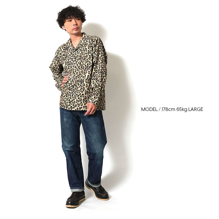 41264 PRINT CORDUROY SHIRT (ANIMAL) - LEOPARD