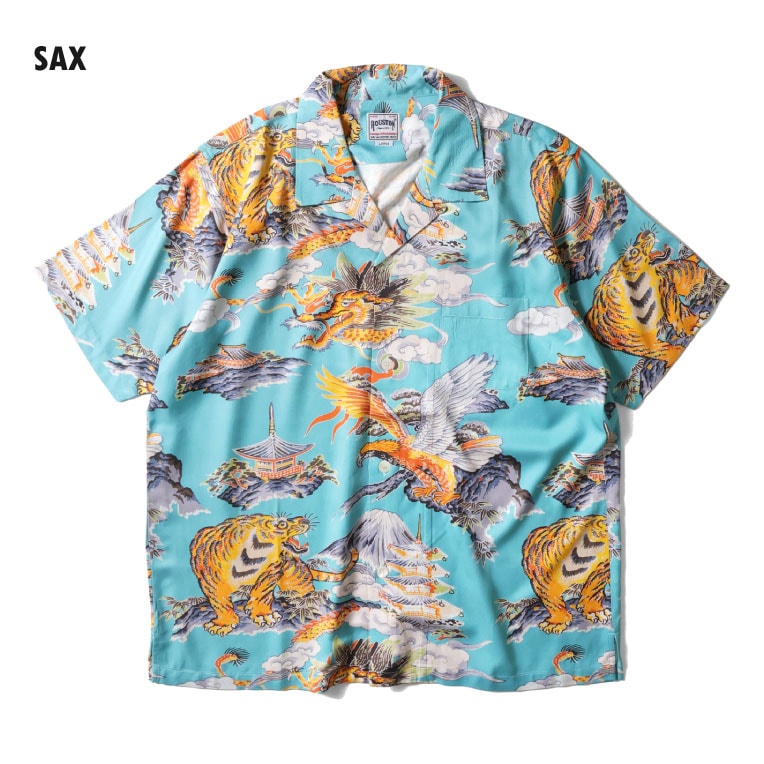 41265 ALOHA SHIRT (Three Tomoe) - SAX