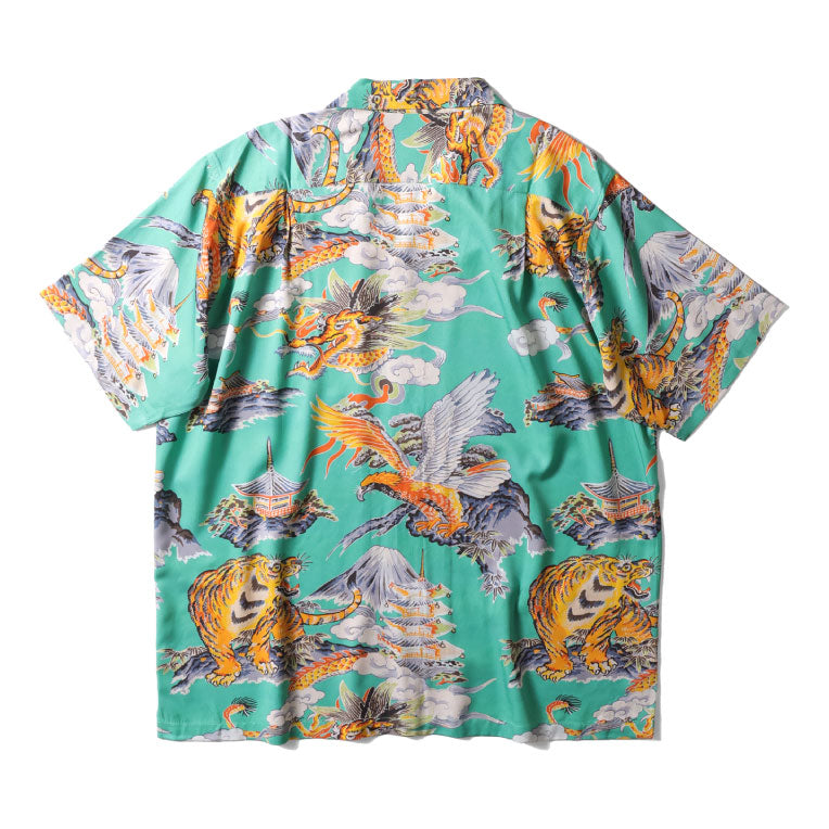 41265 ALOHA SHIRT (Three Tomoe) - MINT