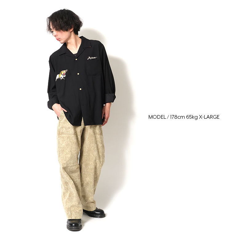 41275 SOUVENIR L/S SHIRT (MAP) - BLACK