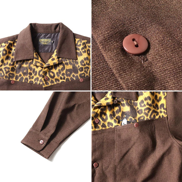 41281 PEACH SKIN SHIRT JACKET - BROWN