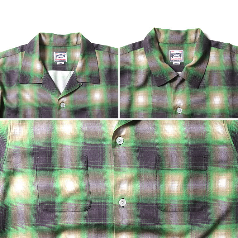 41284 OMBRE CHECK L/S SHIRT - GREEN