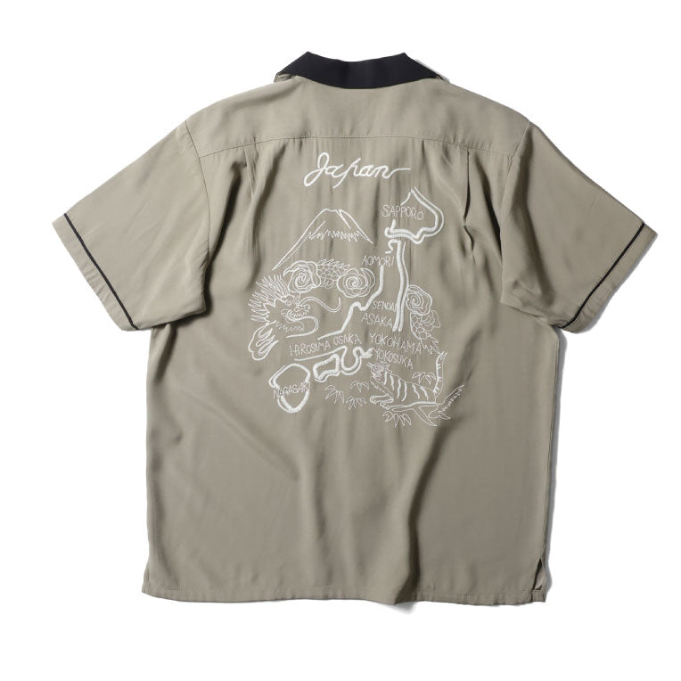 41310 SOUVENIR SHIRT (MAP) - OLIVE