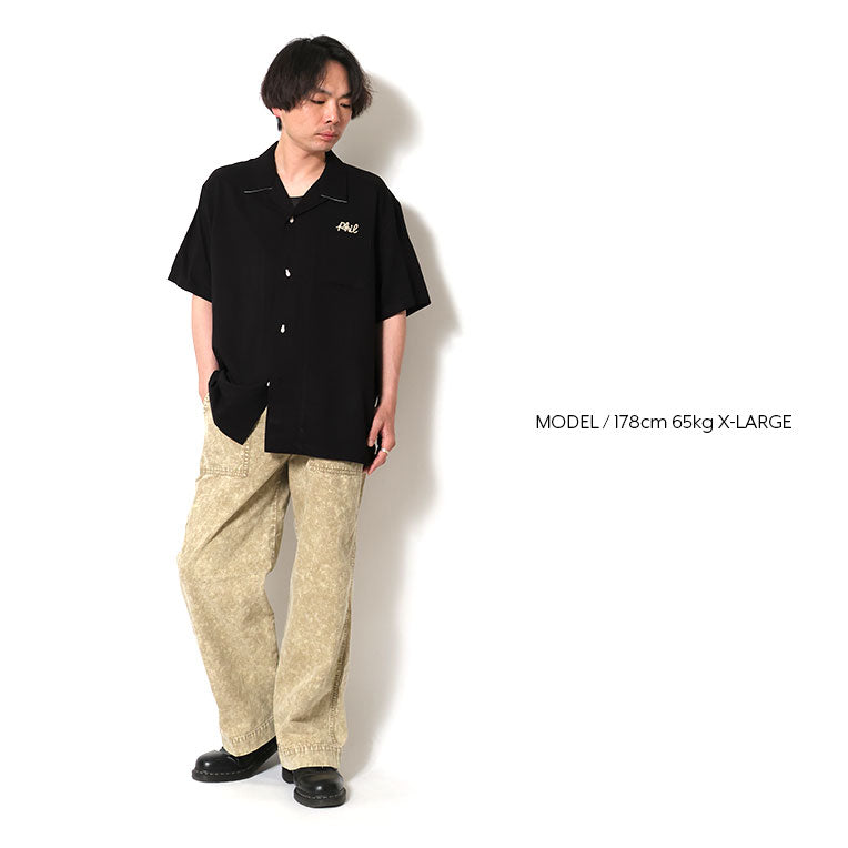 41317 BOWLING SHIRT (PARATROOPER) - BLACK