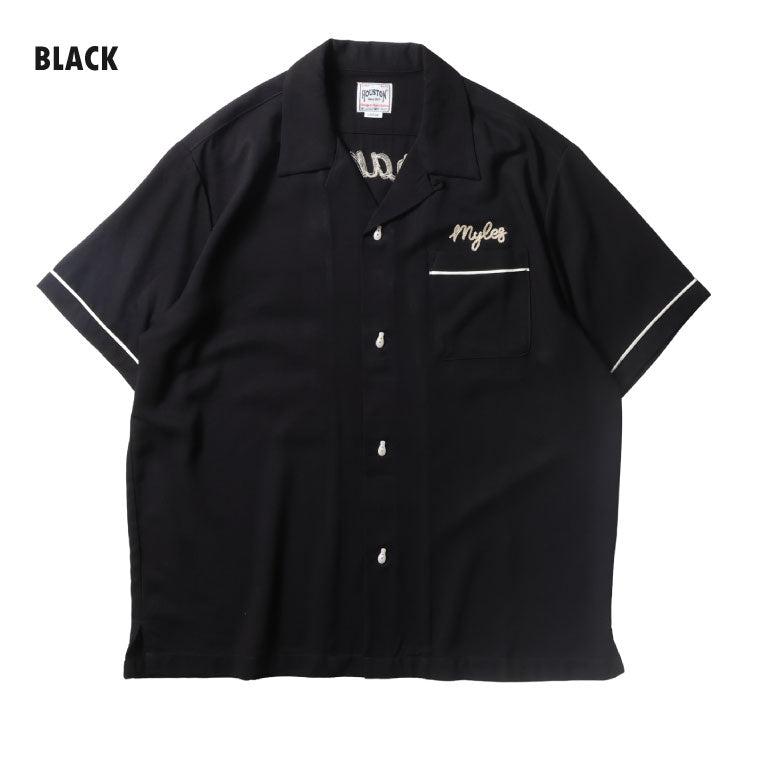 41318 BOWLING SHIRT (SACRAMENTO) - BLACK