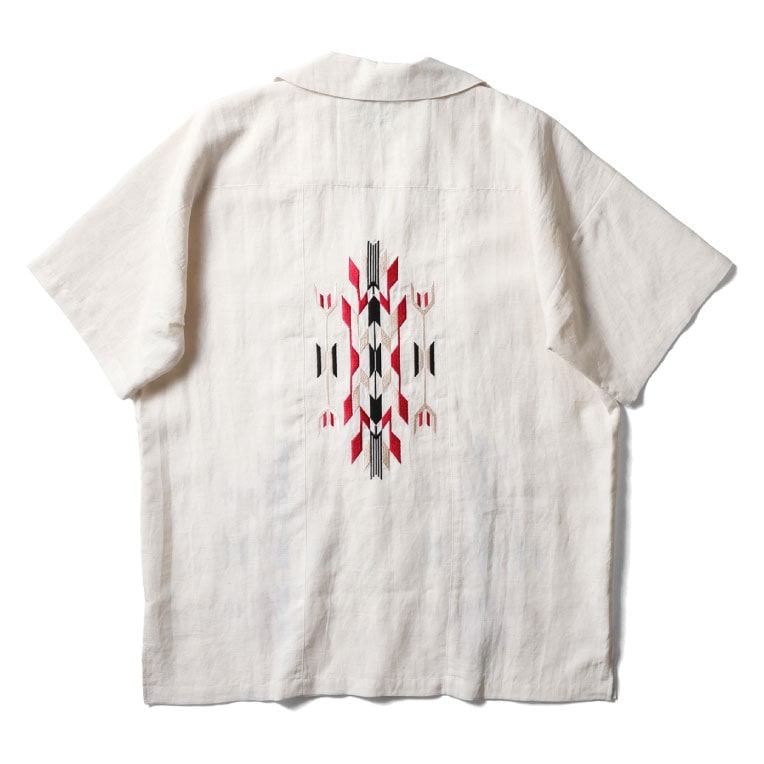 41330 LINEN CHIMAYO SHIRT - OLIVE
