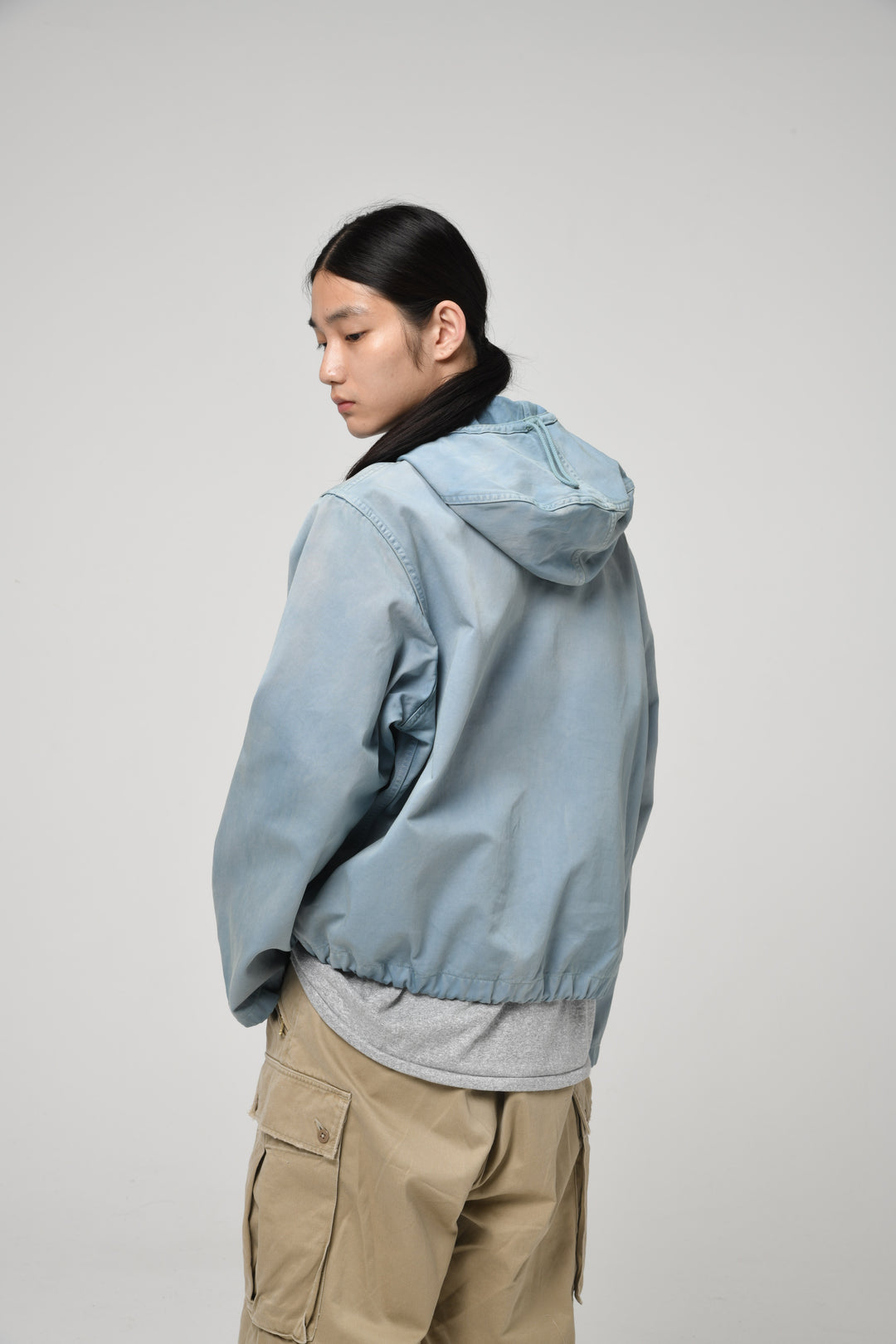 USN SALVAGE PARKA DYED UNIT AGED - BLUE