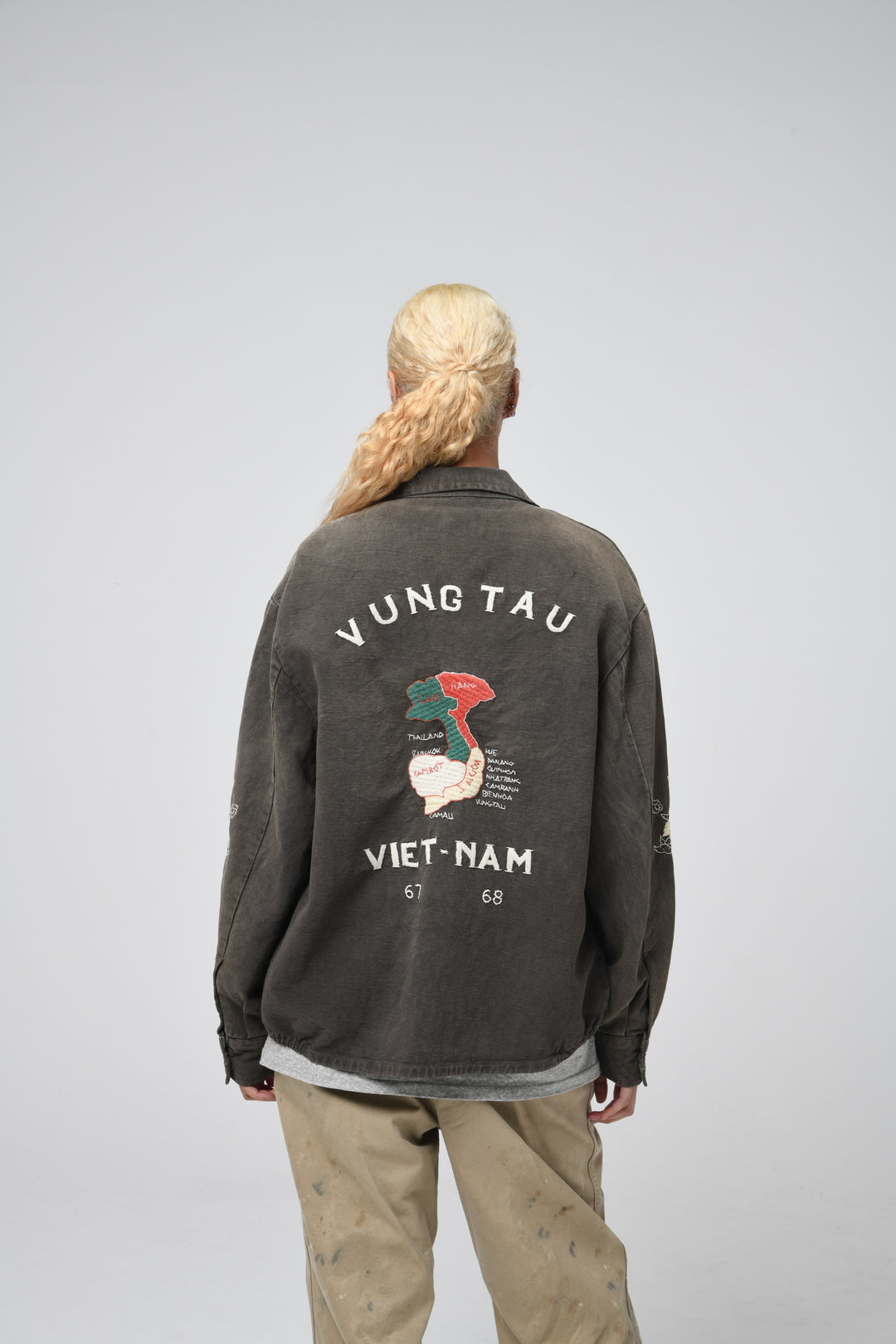 VIETNAM JACKET AGED - BLACK