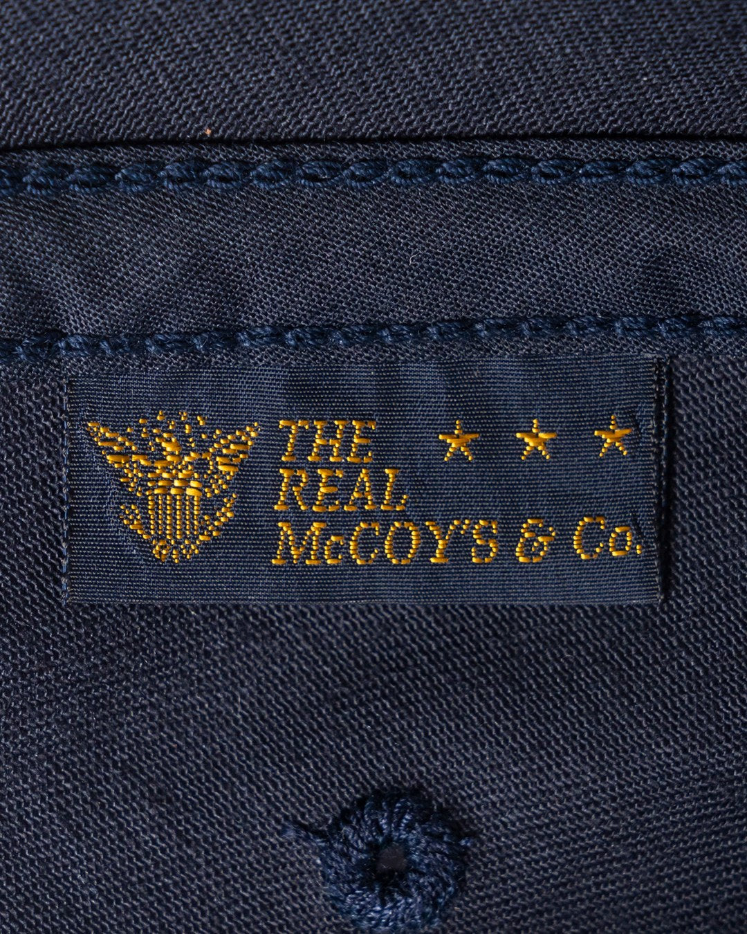 THE REAL MCCOY'S LOGO BASEBALL CAP - NAVY