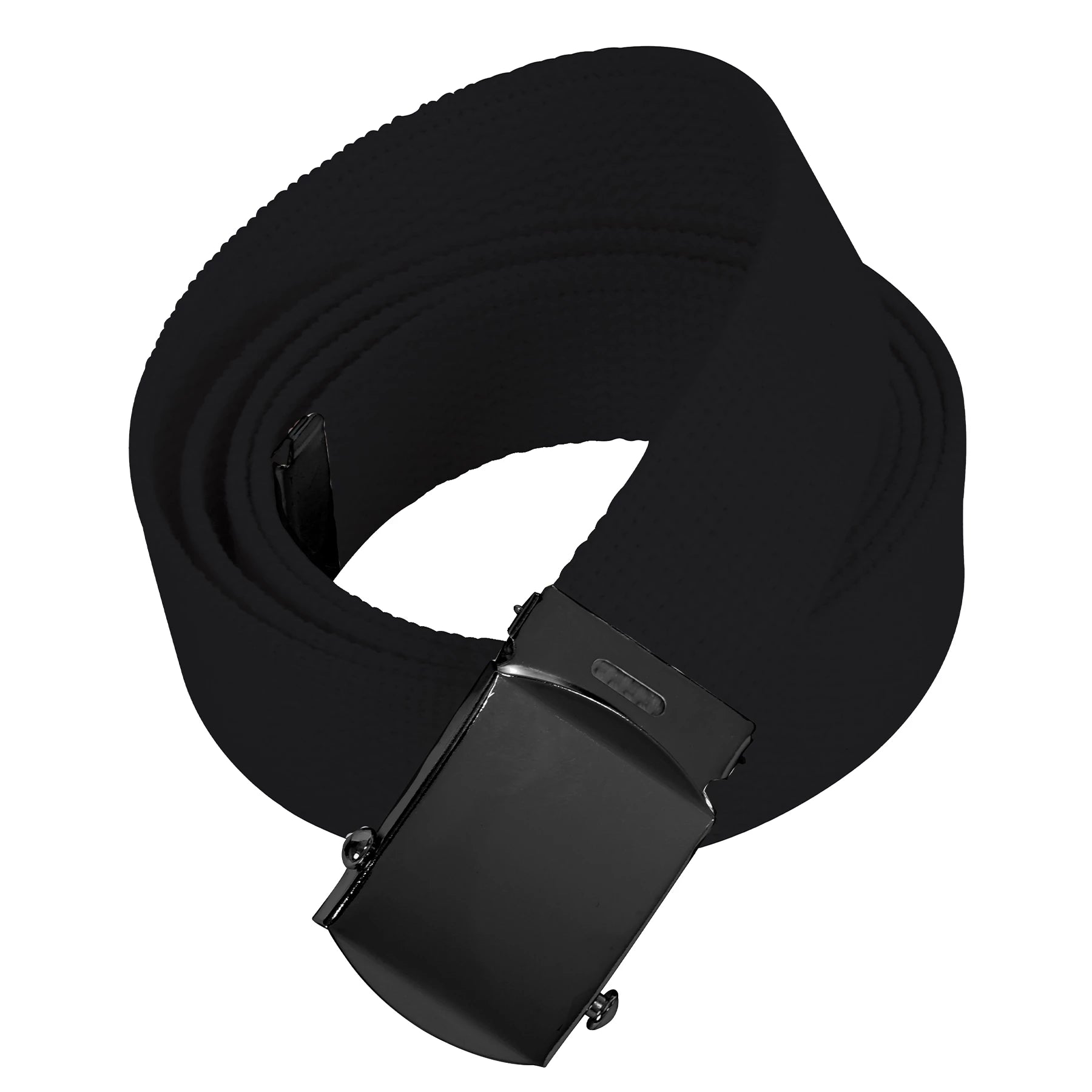 Web Belt with Buckle - BLACK