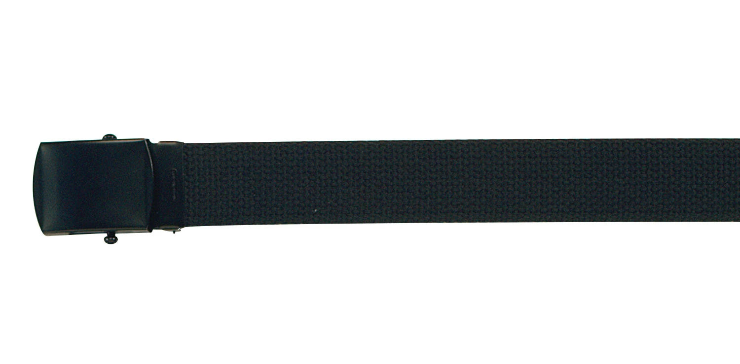 Web Belt with Buckle - BLACK