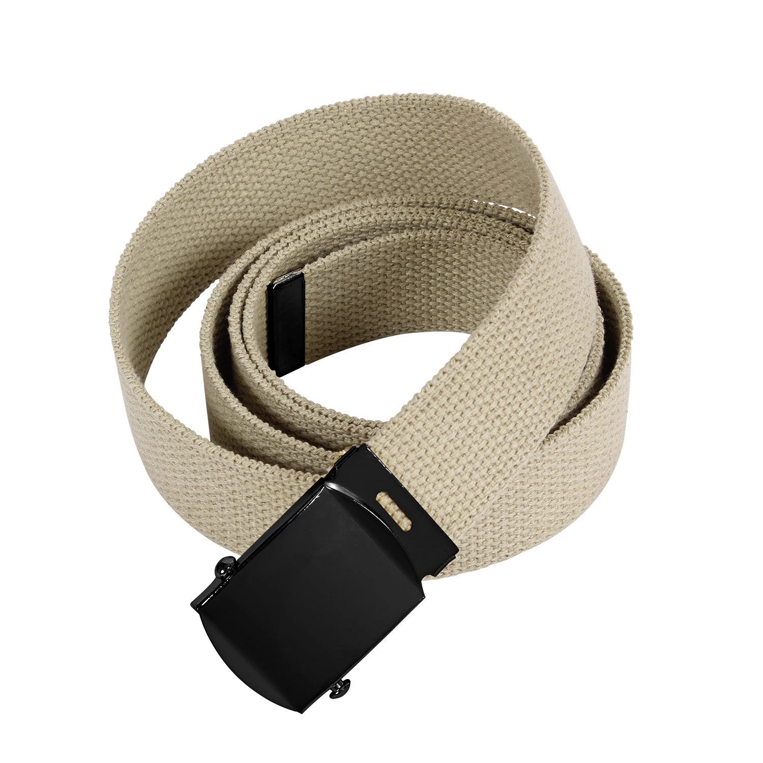 Web Belt with Buckle - KHAKI