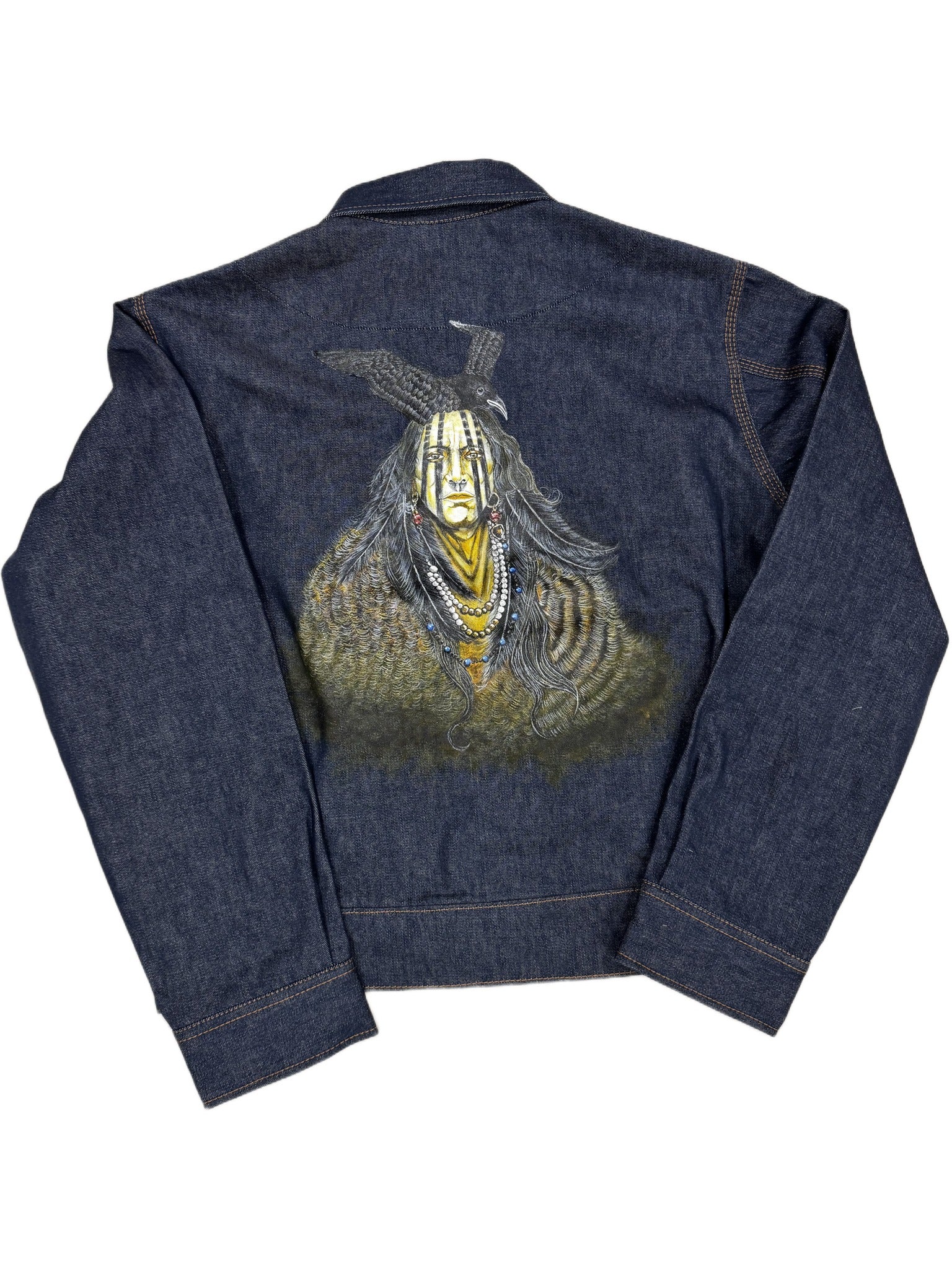AK/PR/LOT2/JKT/026 Army Bomber Indian Chief - INDIGO