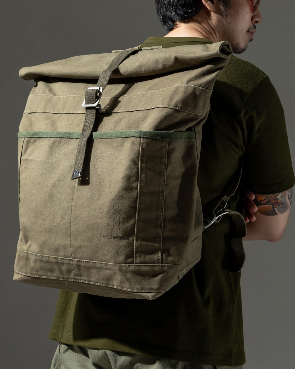 GERMAN MILITARY VINTAGE DUFFLE REMAKE BACK PACK - VINTAGE