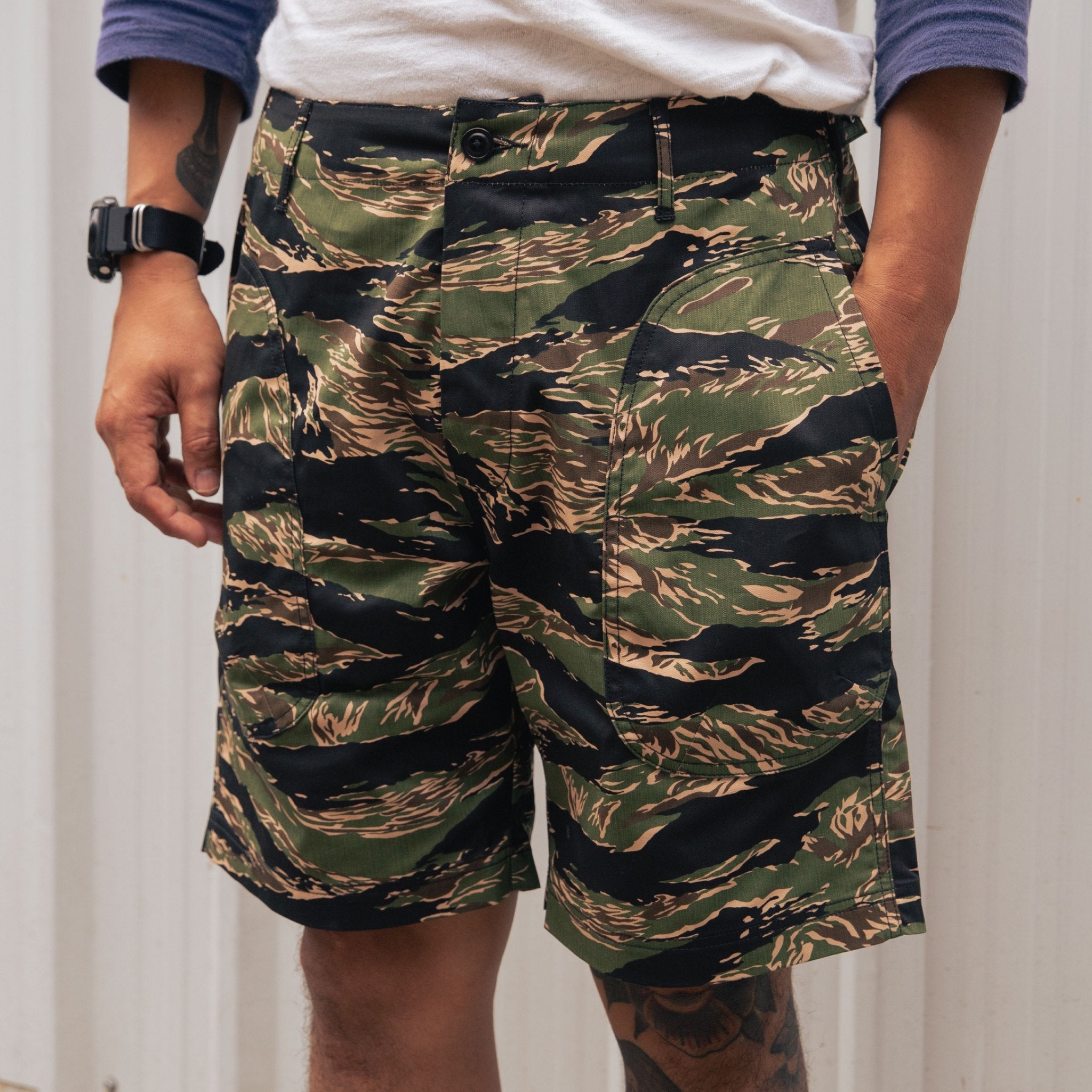 SHORT DECK PANTS - TIGER CAMO