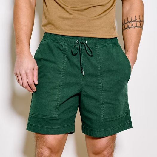 GRANITE MOUNTAIN PULL ON SHORTS - PINE NEEDLE