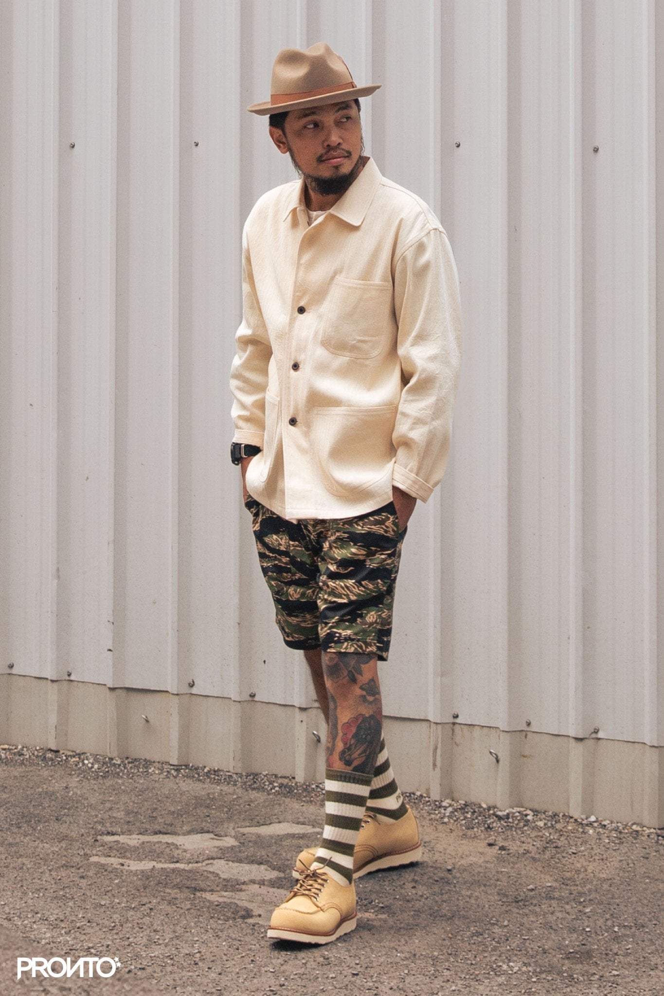 SHORT DECK PANTS - TIGER CAMO