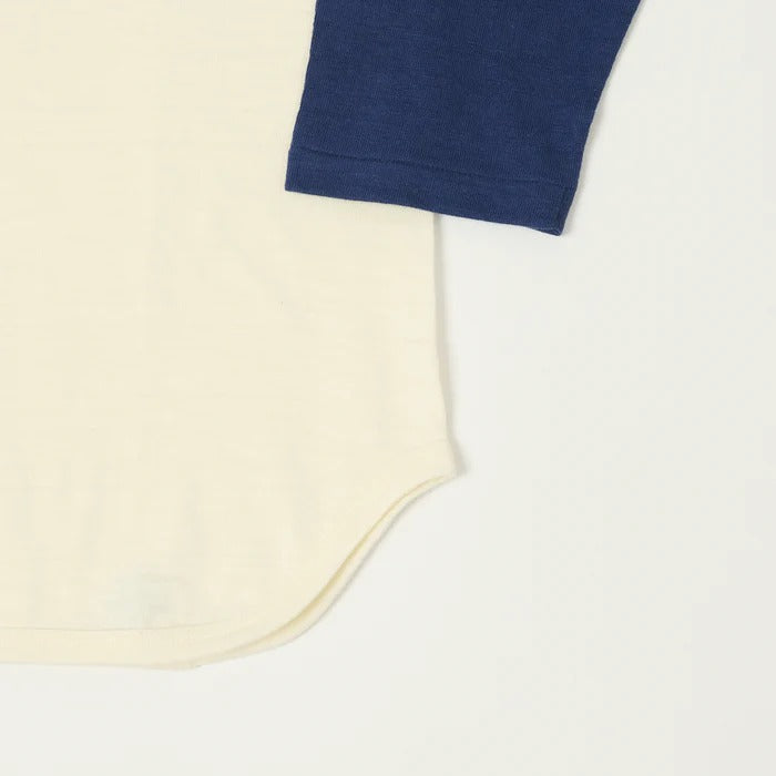 4800 3/4 SLEEVE BASEBALL TEE COYOTE - NAVY/CREAM