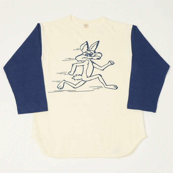 4800 3/4 SLEEVE BASEBALL TEE COYOTE - NAVY/CREAM