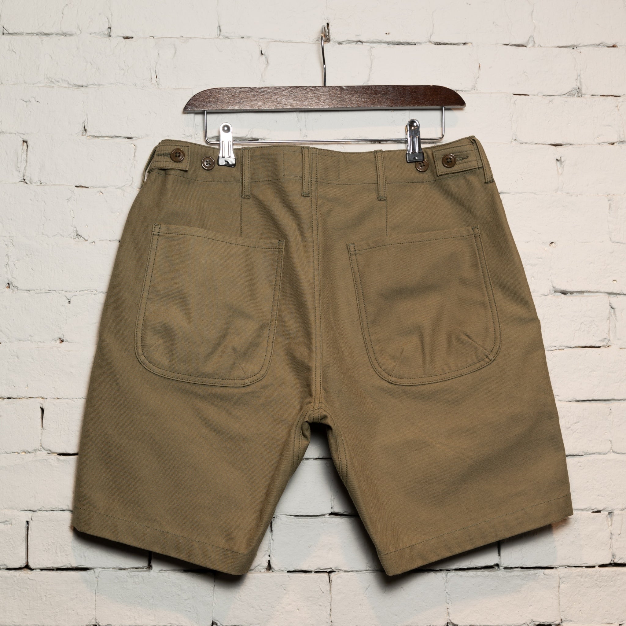 SHORT DECK PANTS - OLIVE TWILL