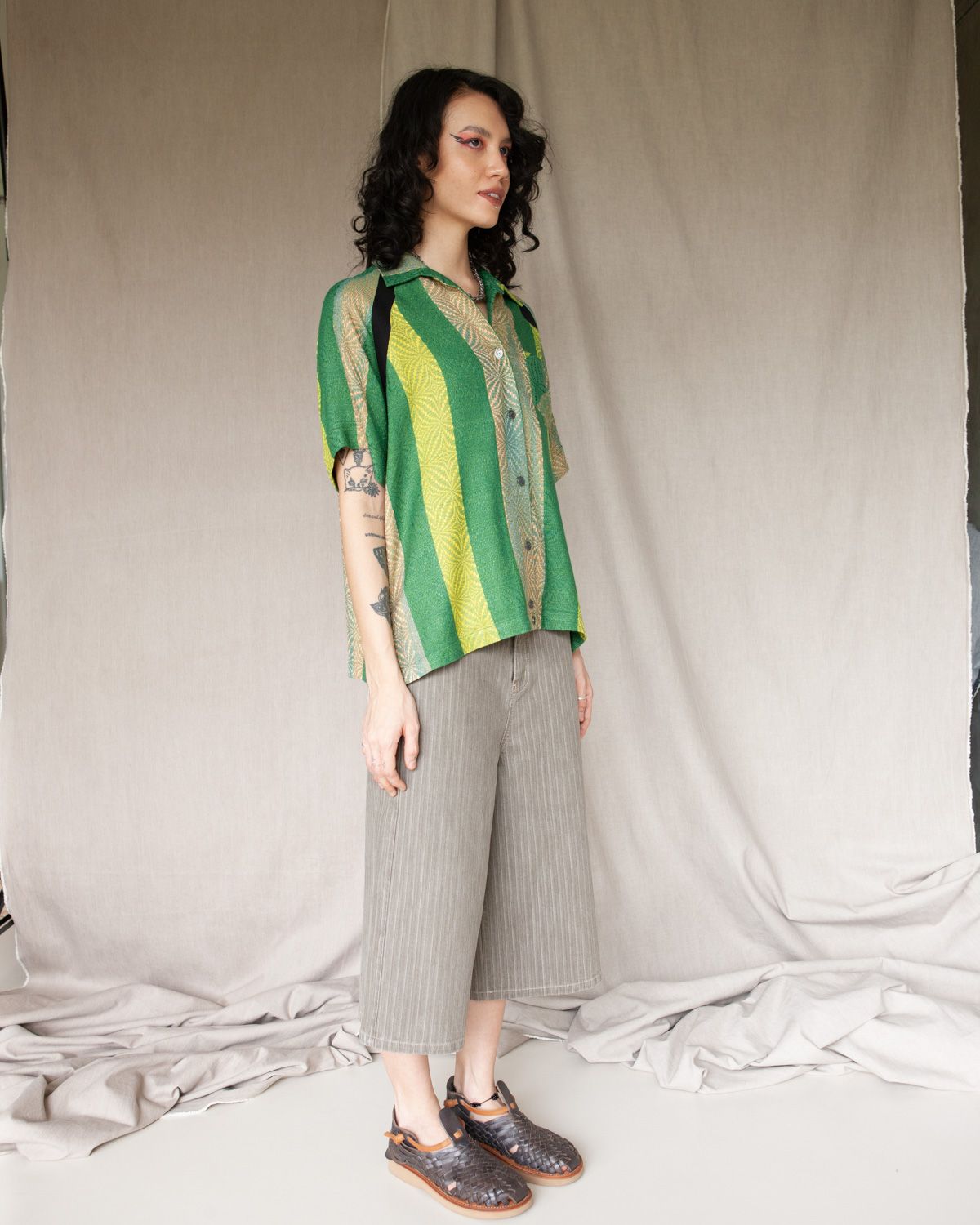 BOWL SHIRT - GREEN STRIPE