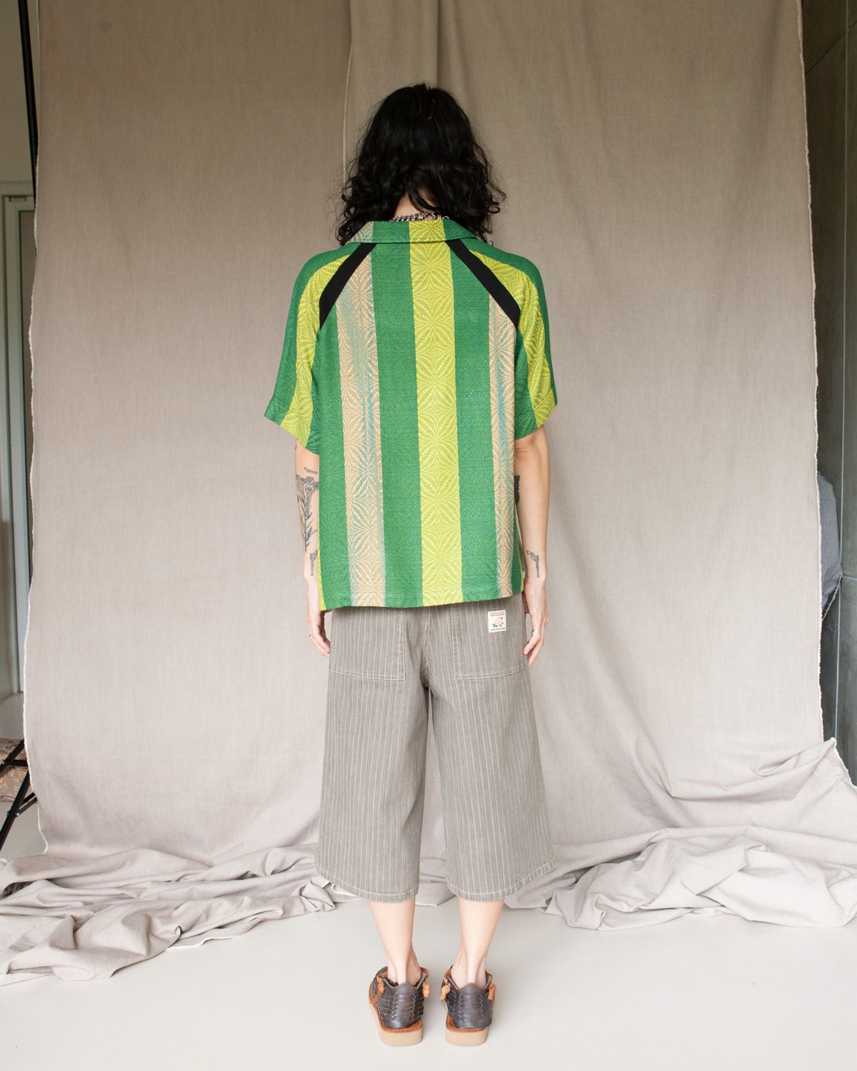 BOWL SHIRT - GREEN STRIPE