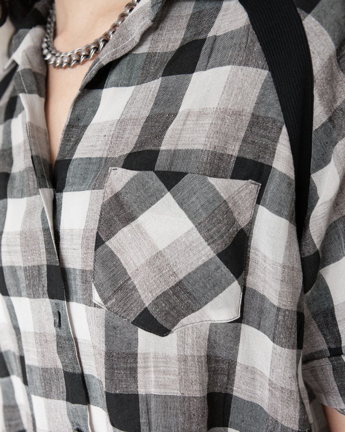 BOWL SHIRT - GREY CHECK