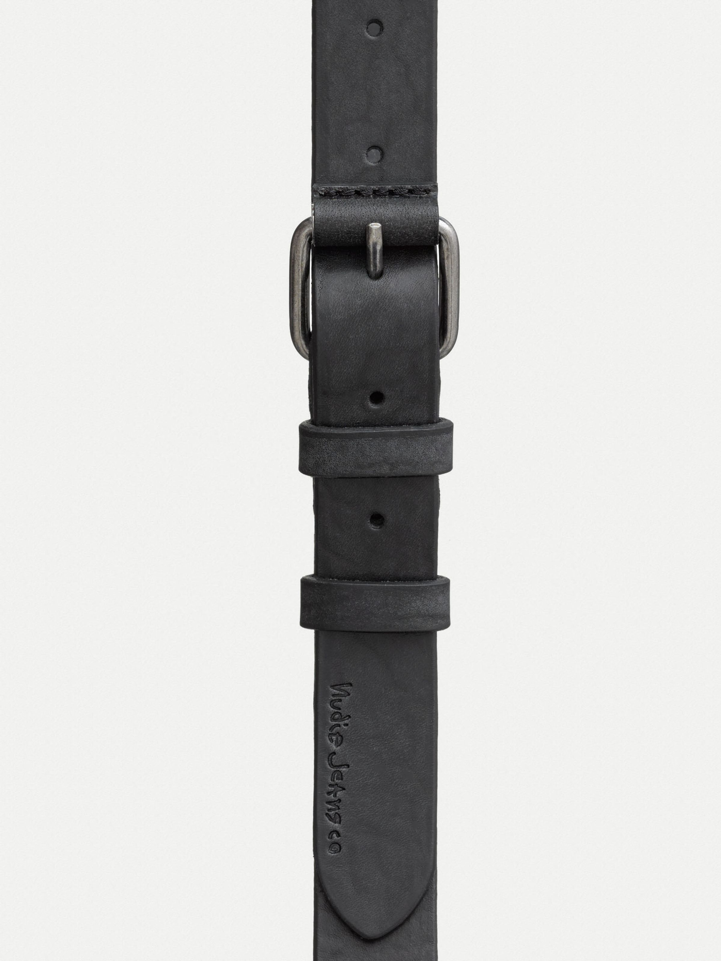 DWAYNE LEATHER BELT - BLACK