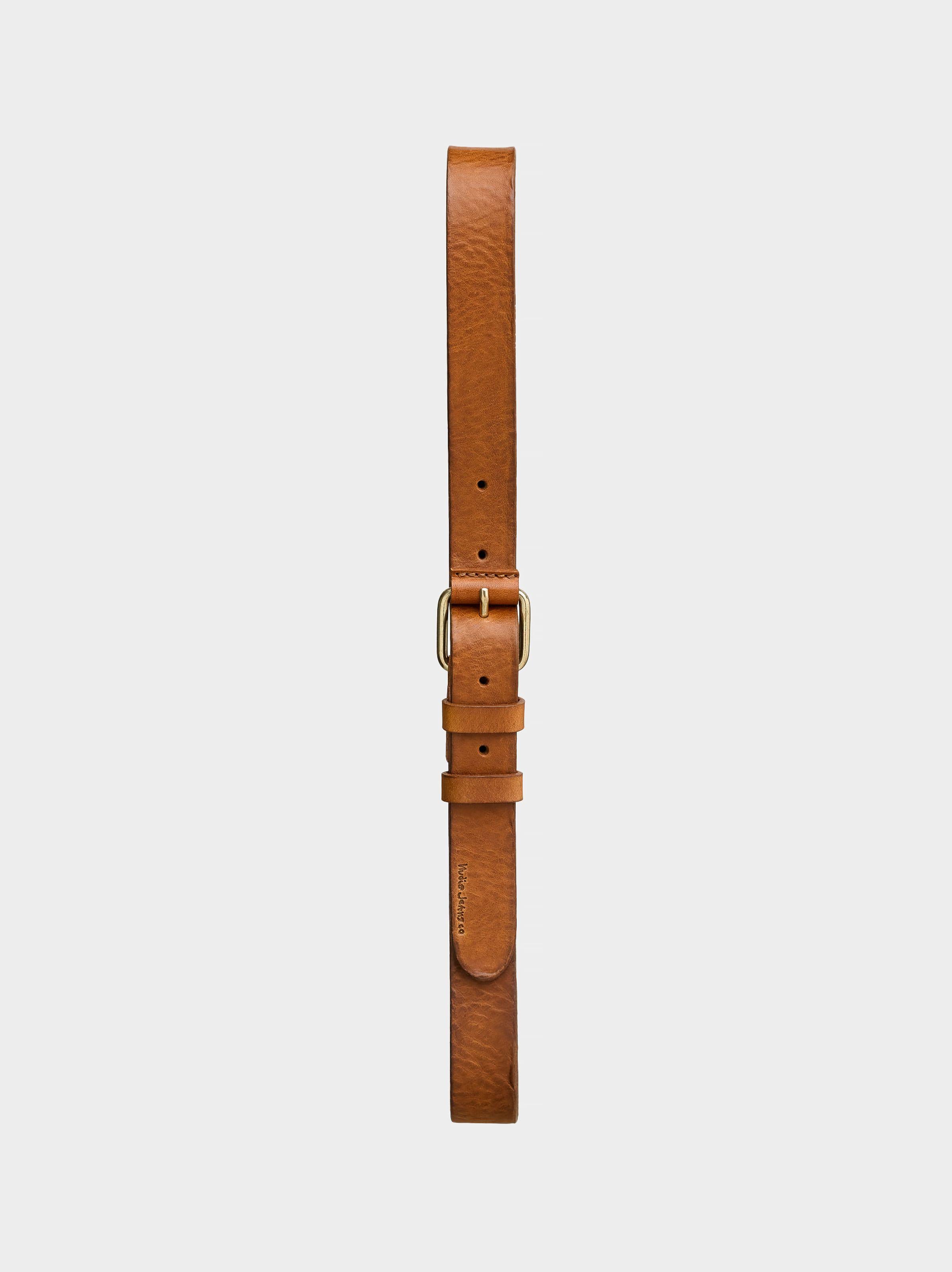 DWAYNE LEATHER BELT - TOFFEE BROWN