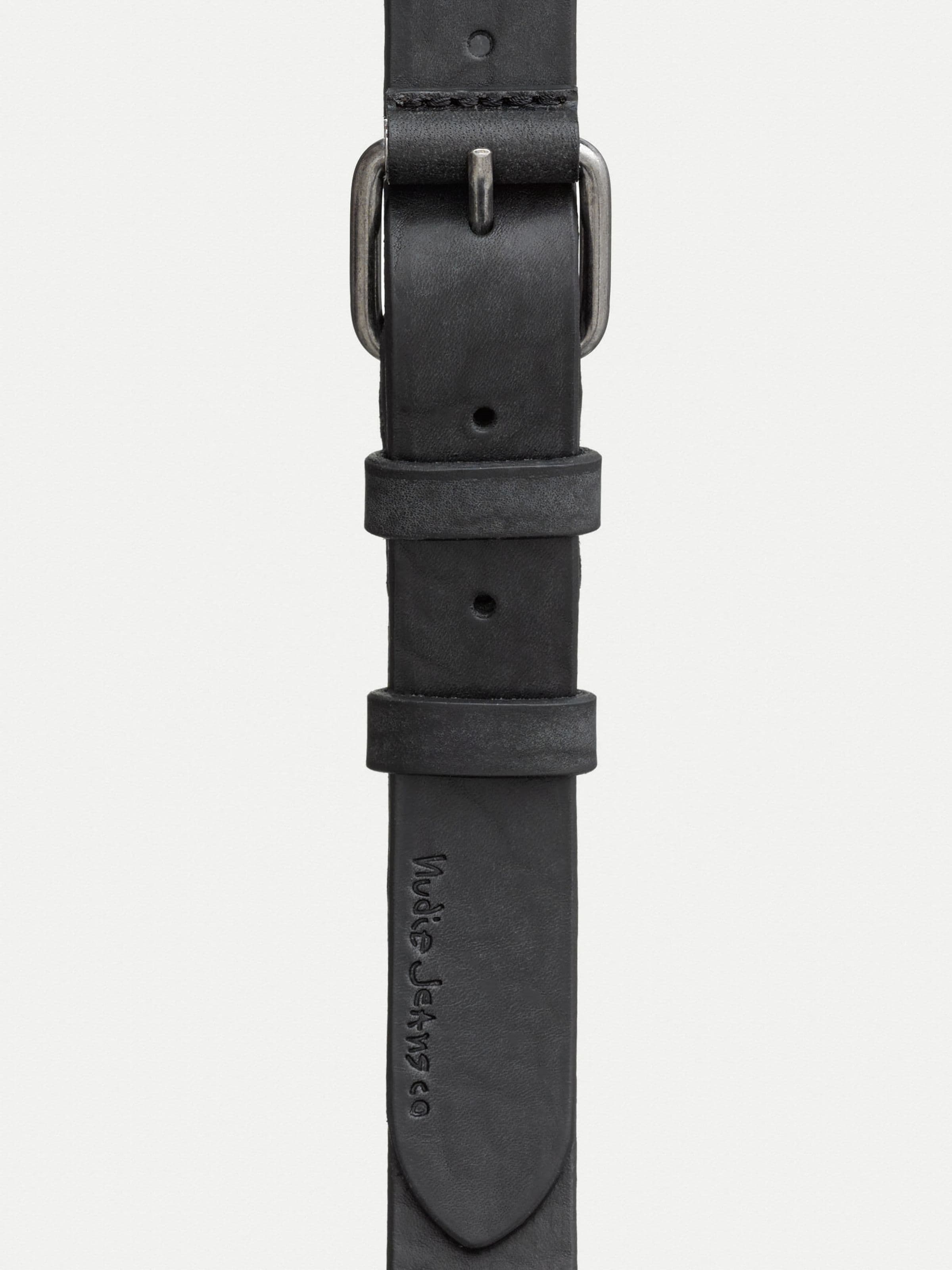 DWAYNE LEATHER BELT - BLACK